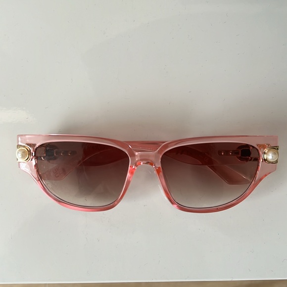 Lespecs x Missoma Serpens Rose Pearl Sunglasses - Picture 2 of 4
